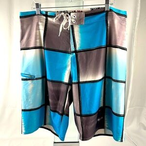 Ron Jon Surf Shop Board Shorts Surfer Swim Trunks Swimsuit Swimwear Mens 38